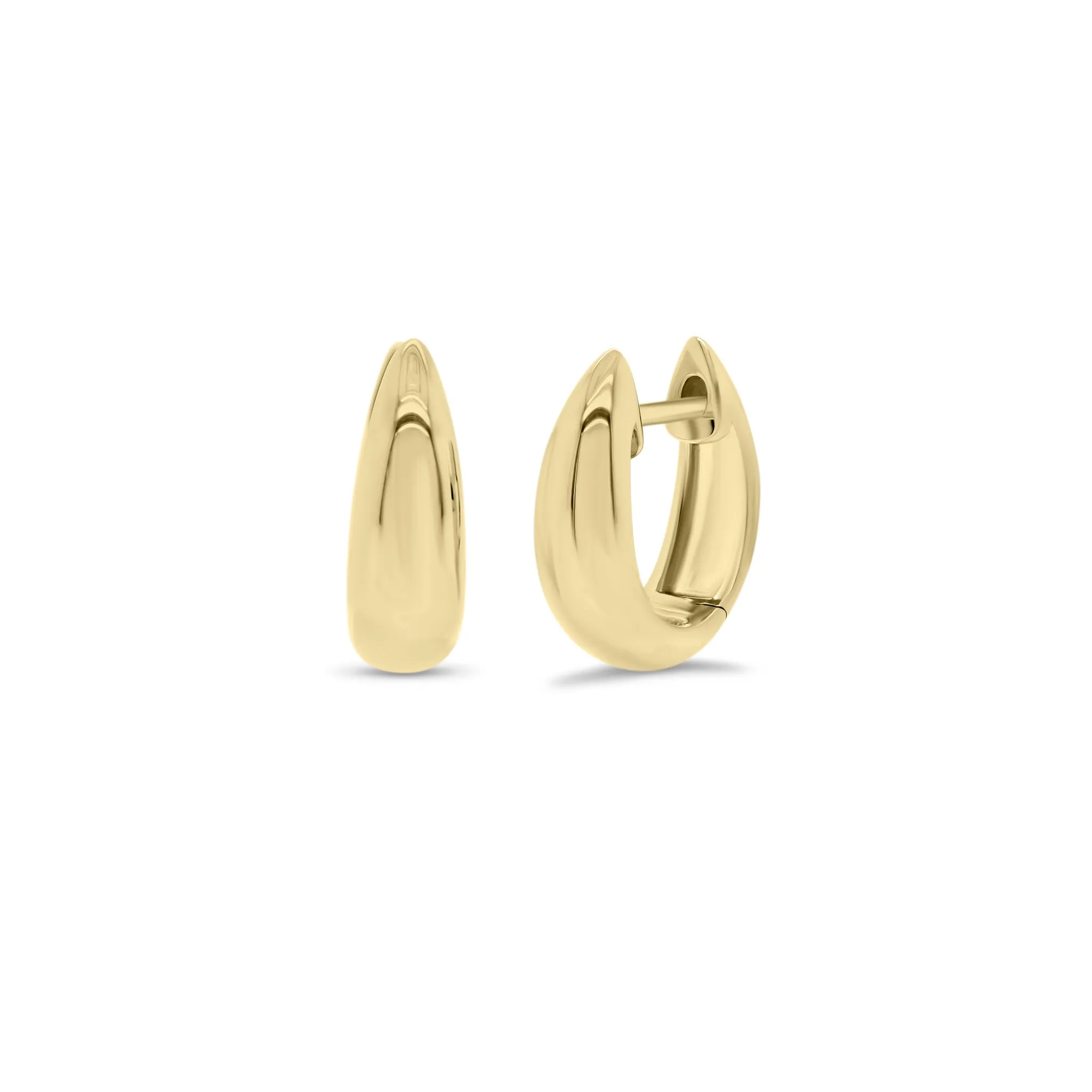 Gold Bold Huggie Earrings