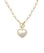 Golden Heart Charm Necklace