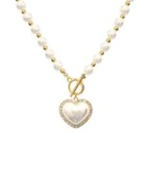 Golden Heart Charm Necklace