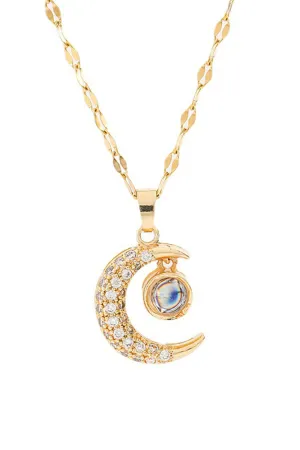 Golden Moon Necklace