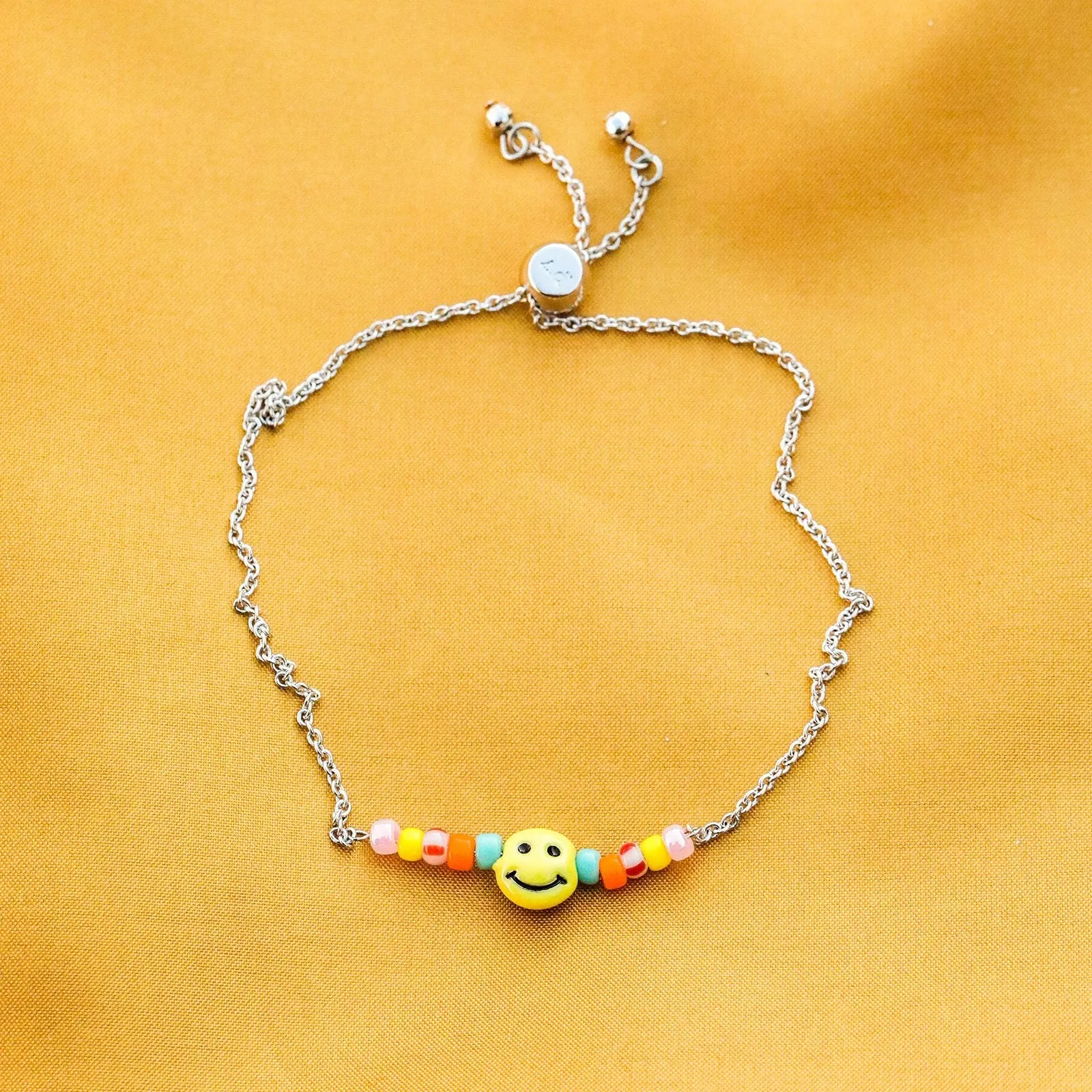 Happy Face Slider Bracelet