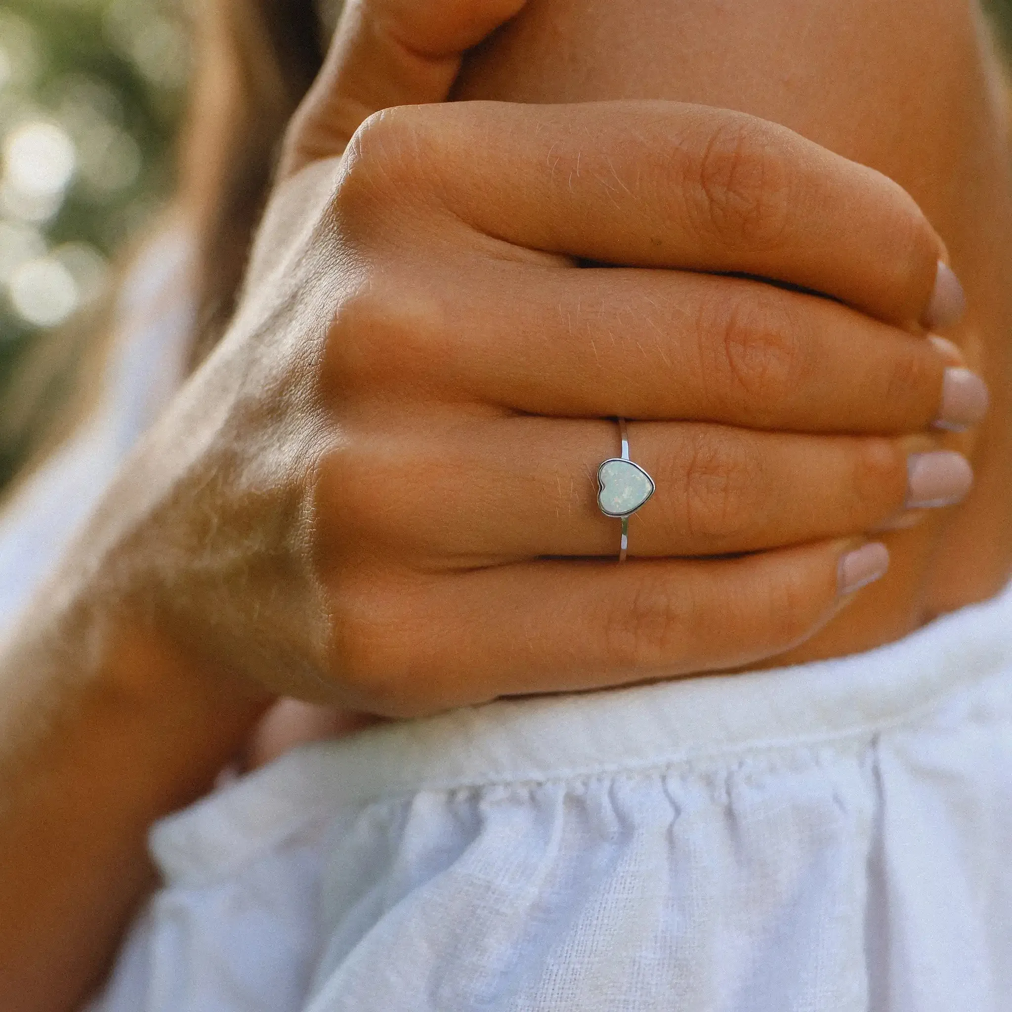 Heart Opal Ring