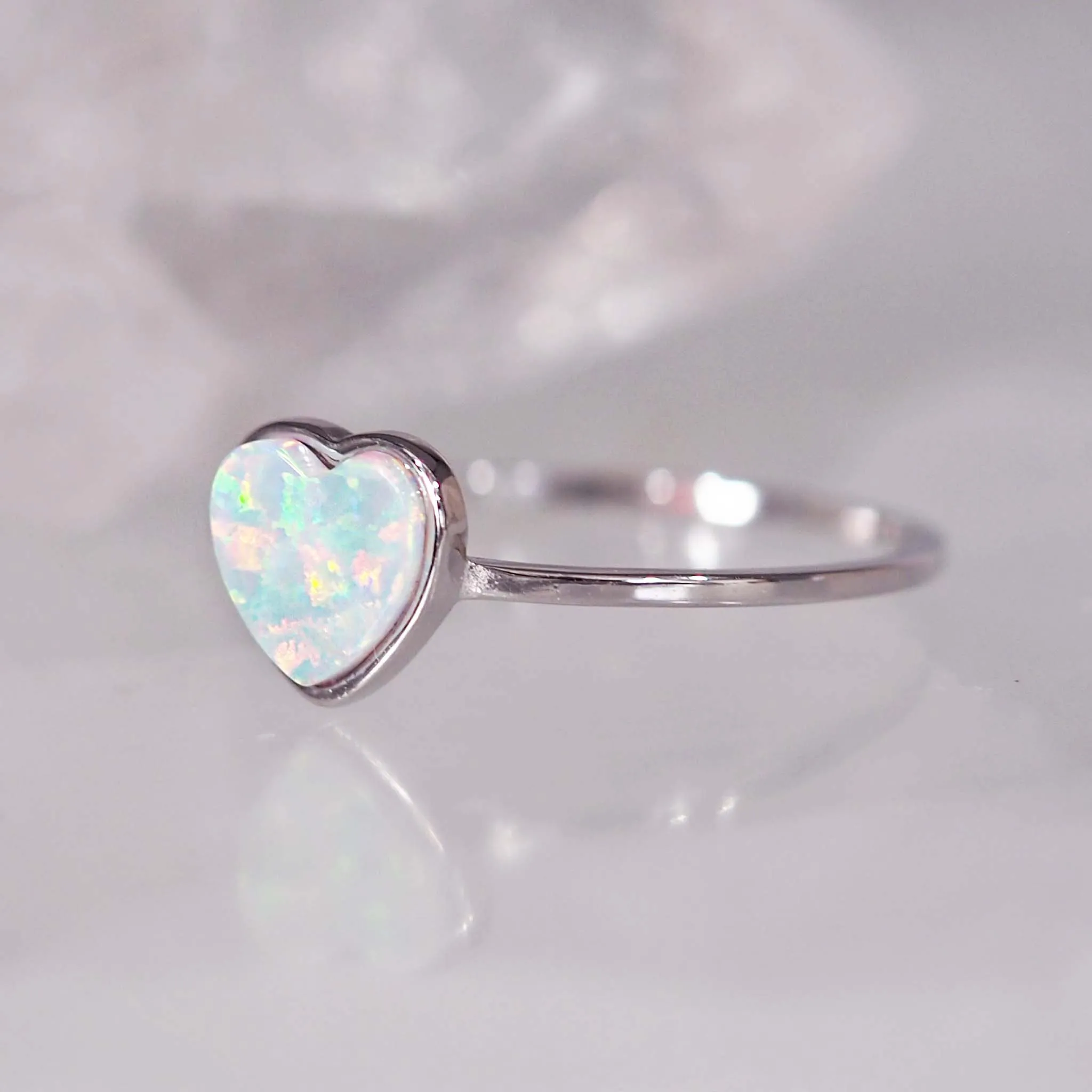 Heart Opal Ring