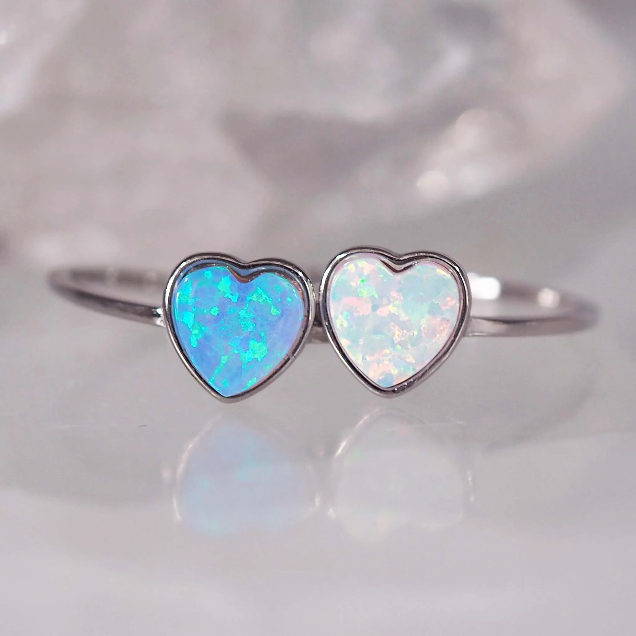 Heart Opal Ring