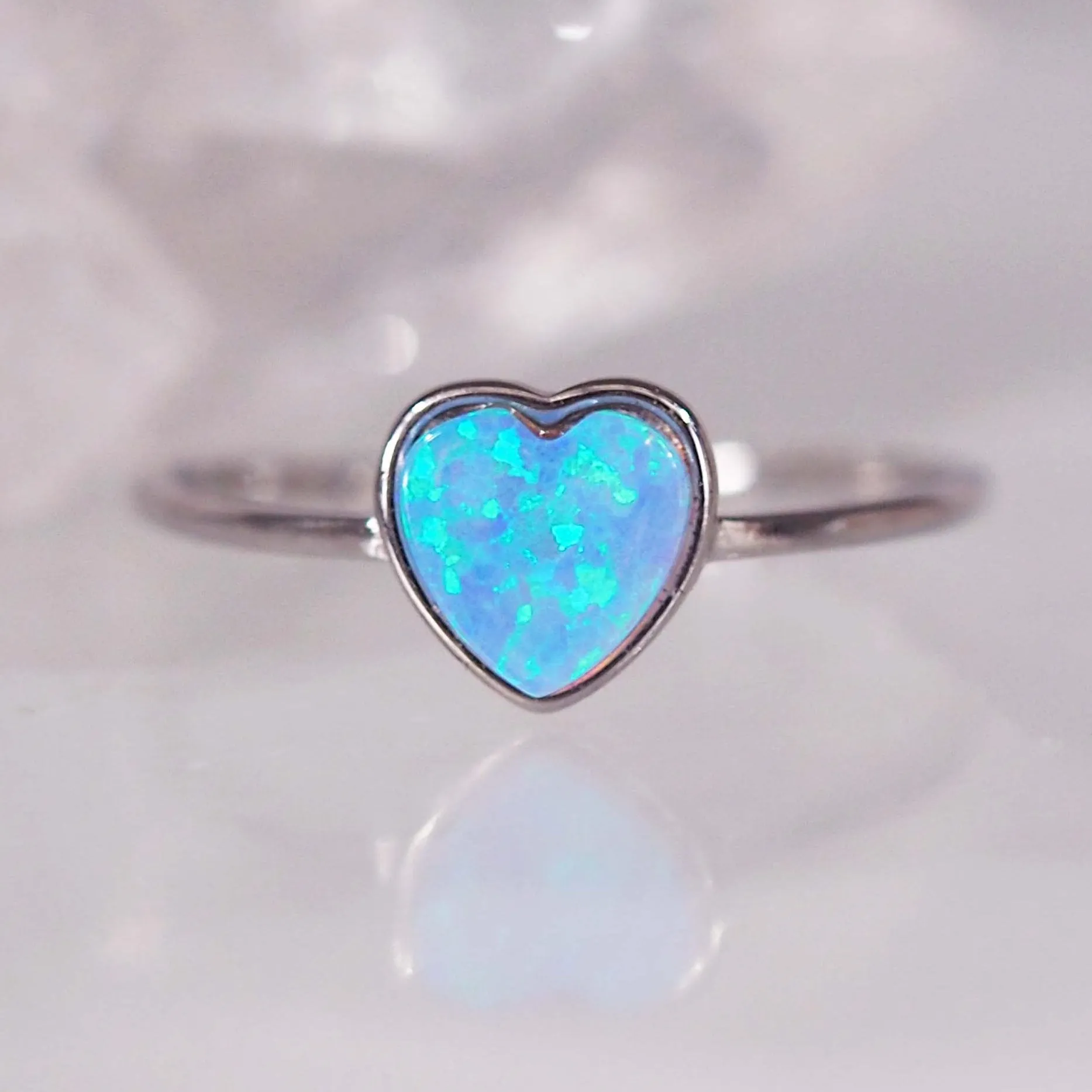 Heart Opal Ring