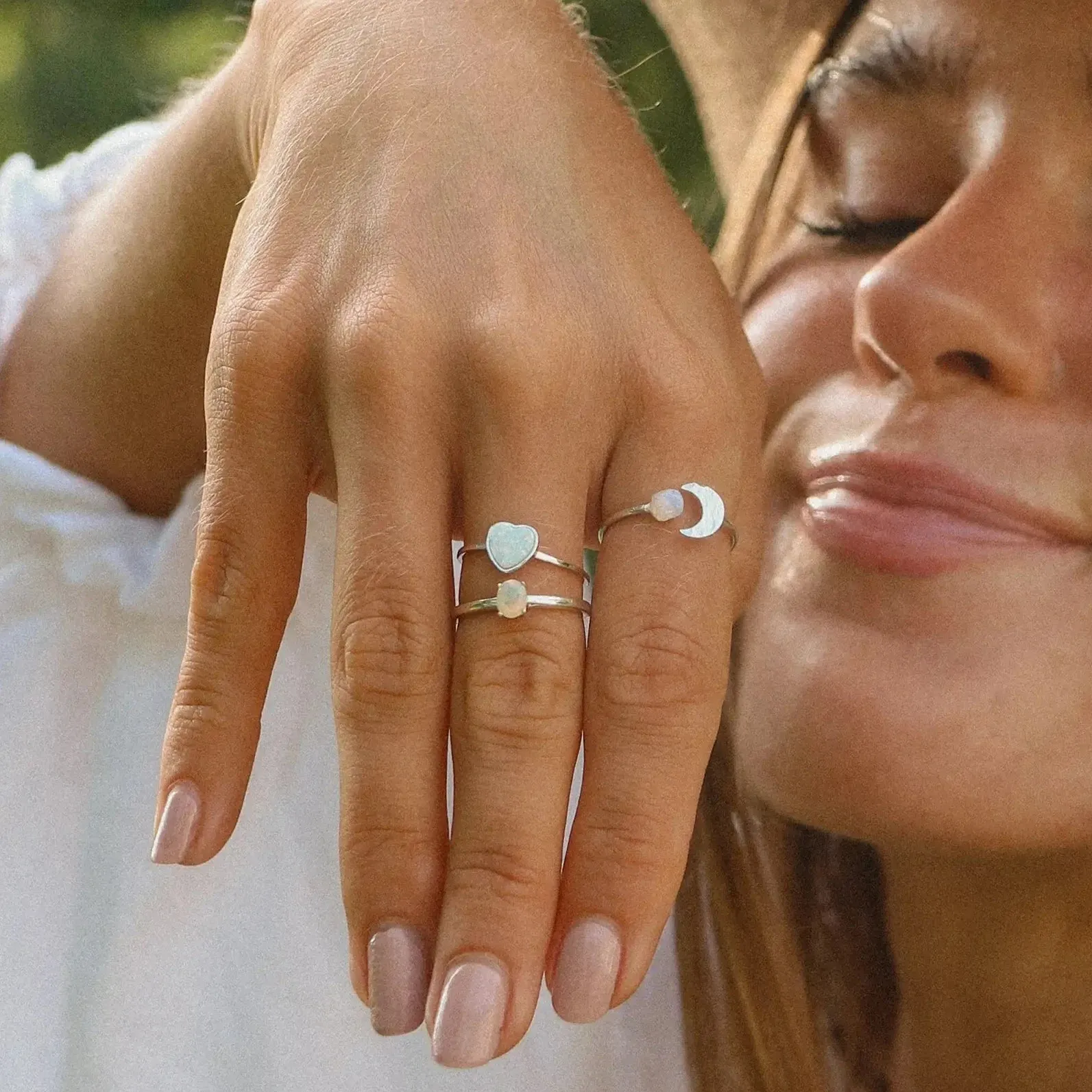 Heart Opal Ring