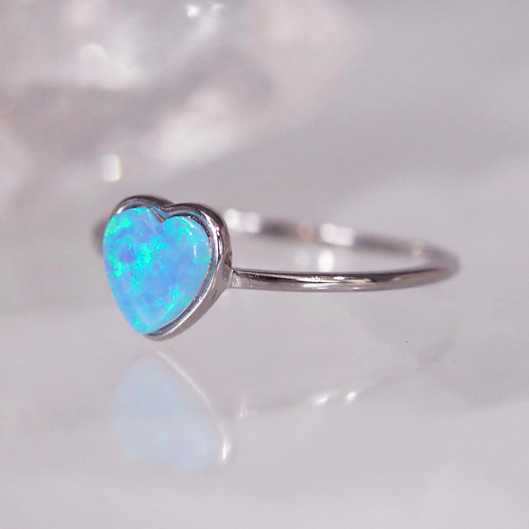 Heart Opal Ring