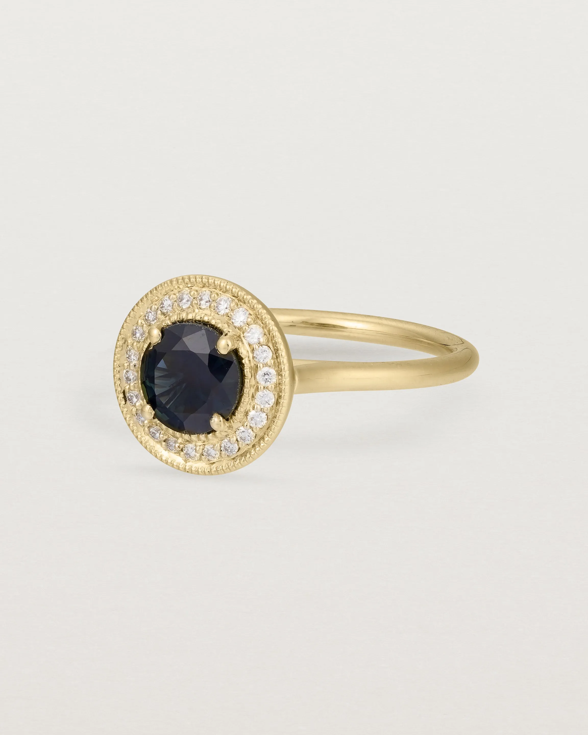 Imogen Halo Ring | Australian Sapphire & Diamonds