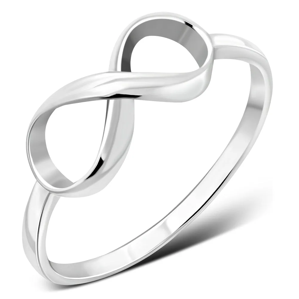 Infinity Knot Sterling Silver Ring