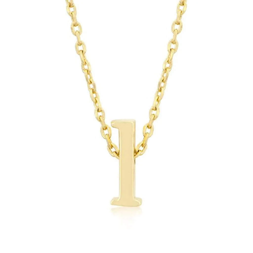 Initial L Gold Pendant