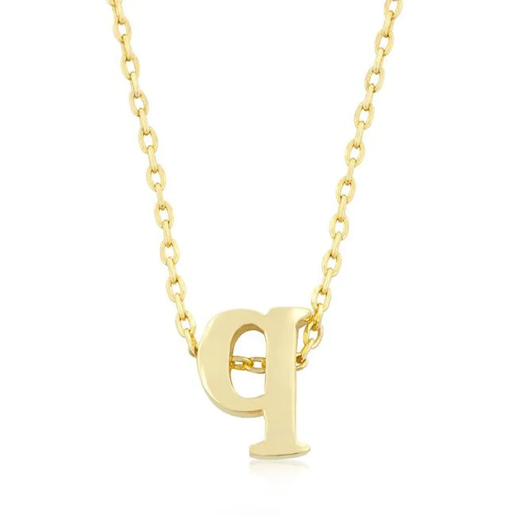 Initial Q Gold Pendant