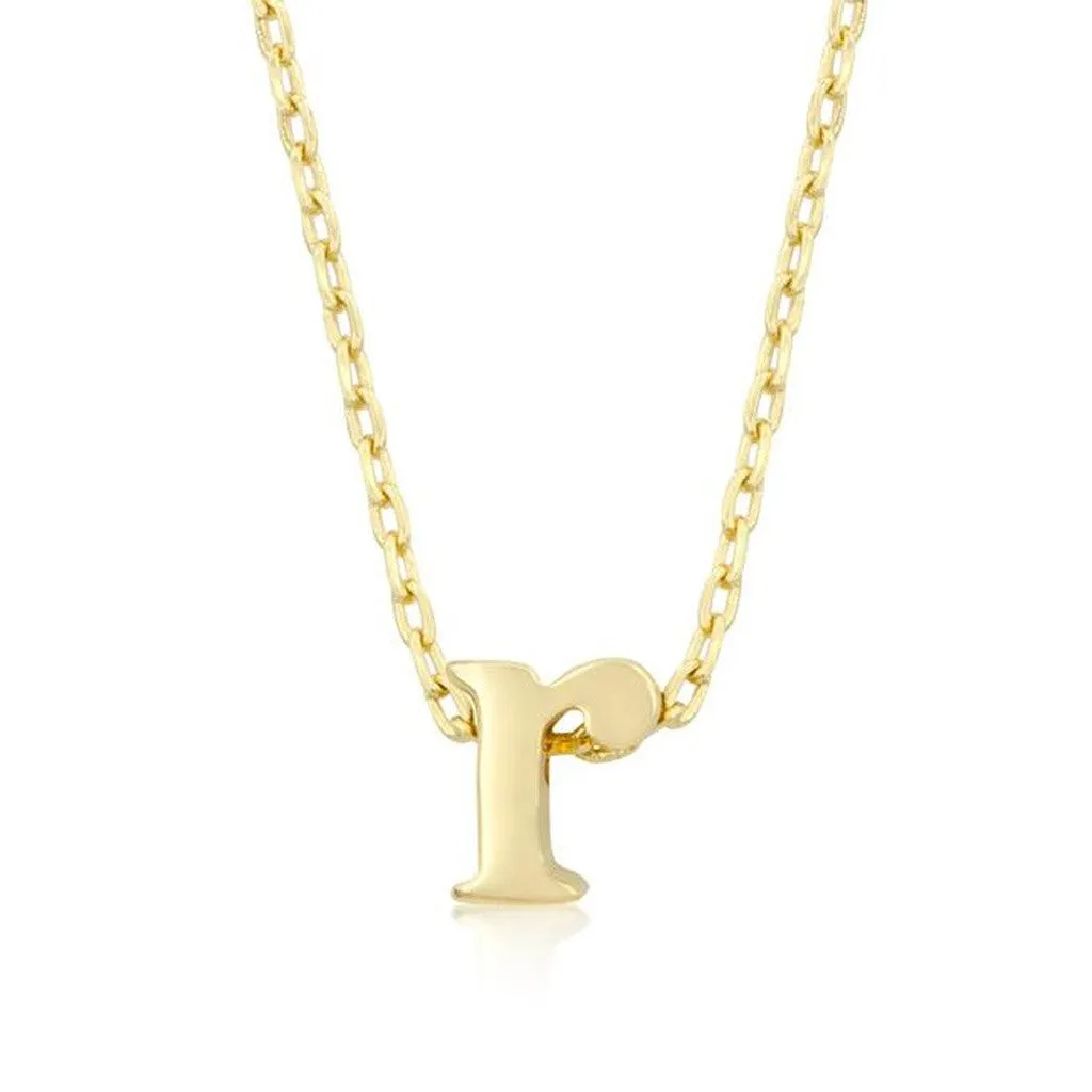 Initial R Gold Pendant