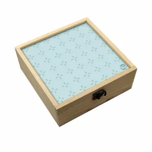 Jewellery Box Makepup Organizer -  Designer Blue Pattern