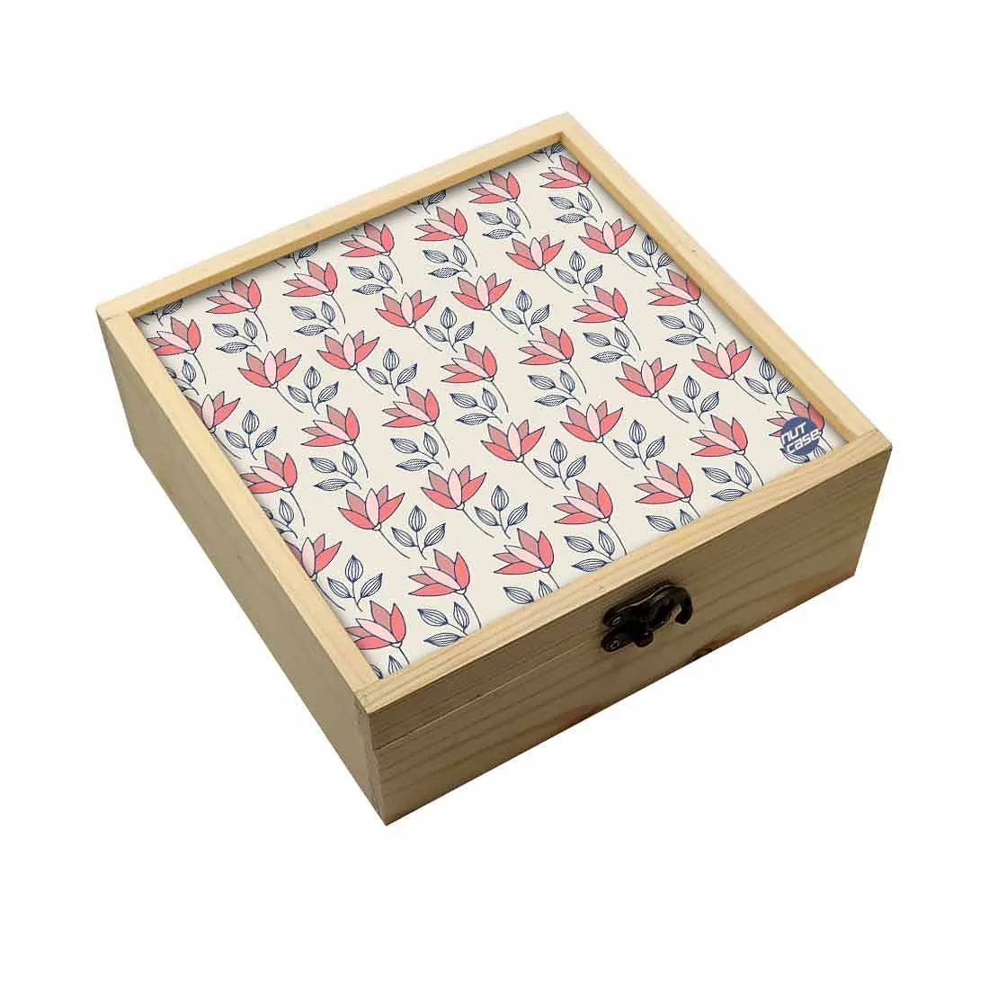 Jewellery Box Makepup Organizer -  Floral Pattern Shade