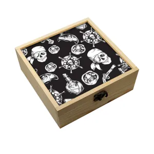 Jewellery Box Makepup Organizer -  Pilot Skull