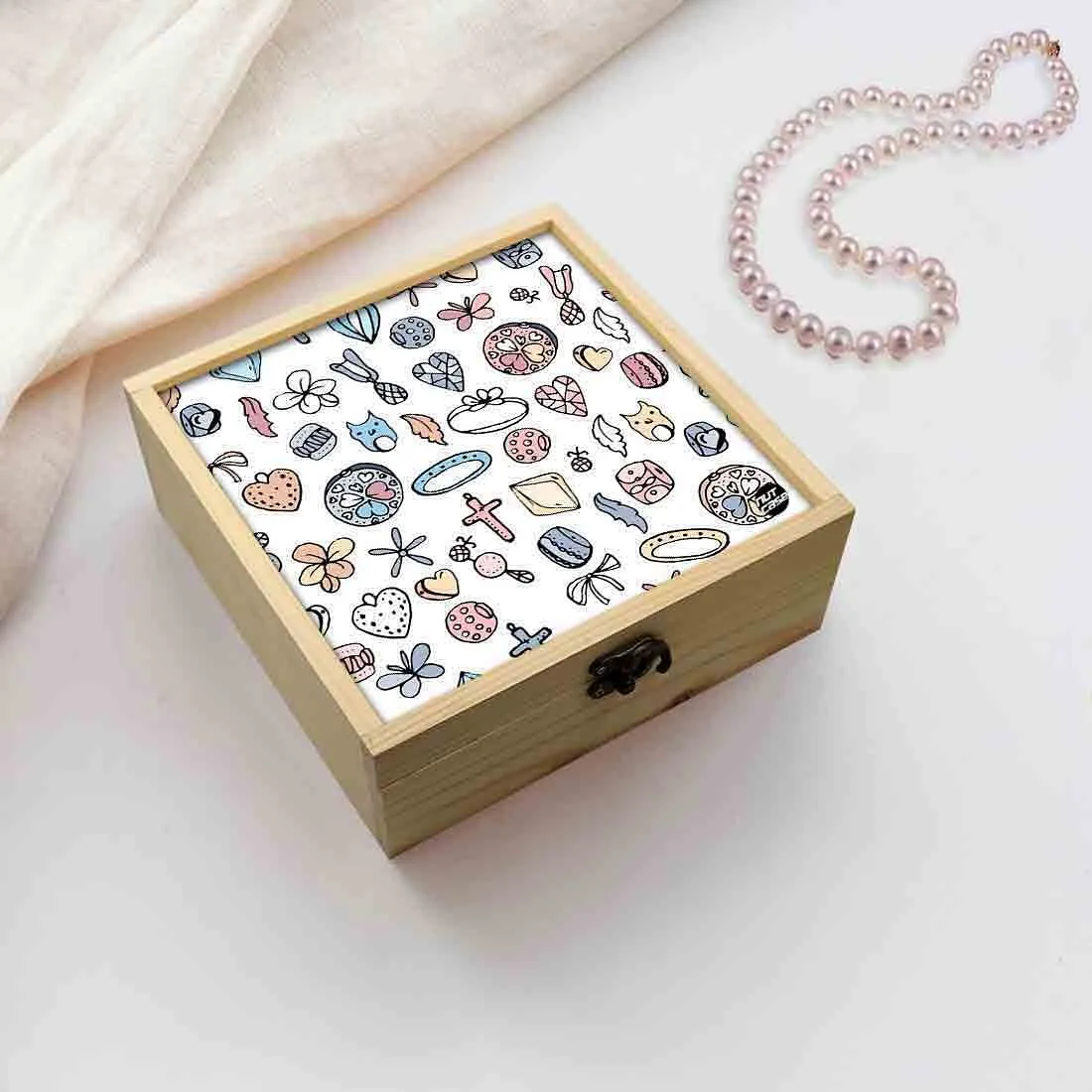 Jewellery Box Wooden Jewelry Organizer -  Hairband Design