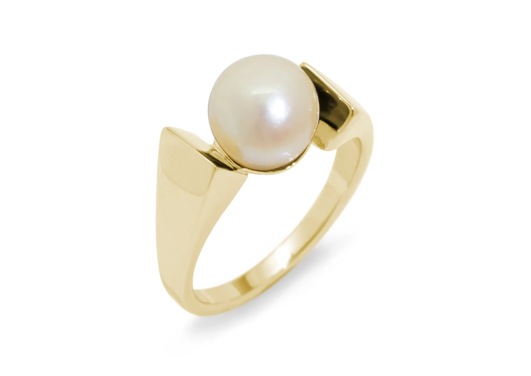 JW358 Fresh Water Pearl Ring Design, Yellow Gold