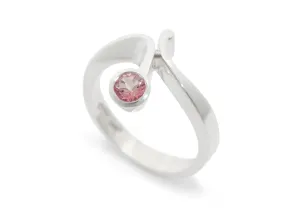 JW83 Geometric Gemstone Ring, Sterling Silver