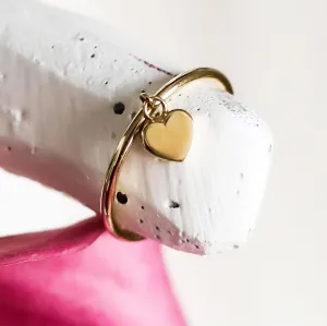 LALA HEART DANGLE  RING