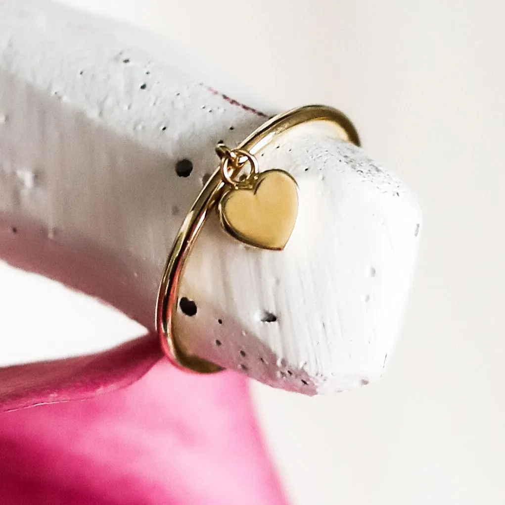 LALA HEART DANGLE  RING