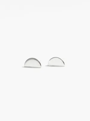 Luna Stud Earrings in Silver