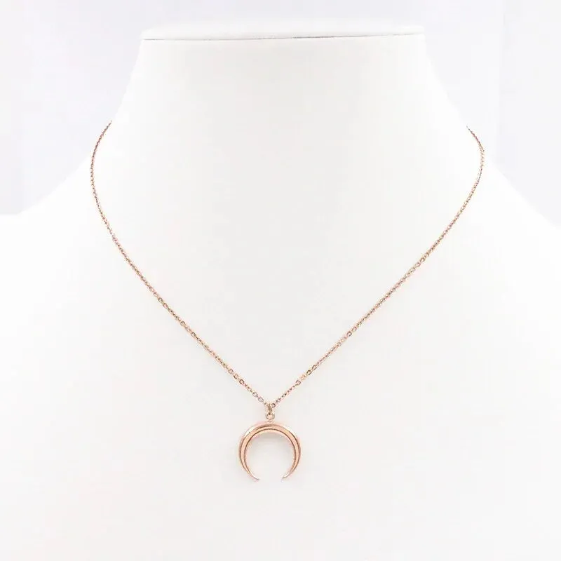 Moon Necklace Stainless Steel