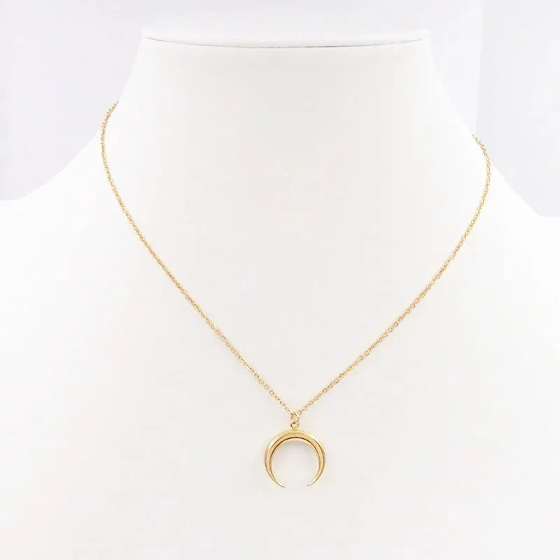 Moon Necklace Stainless Steel