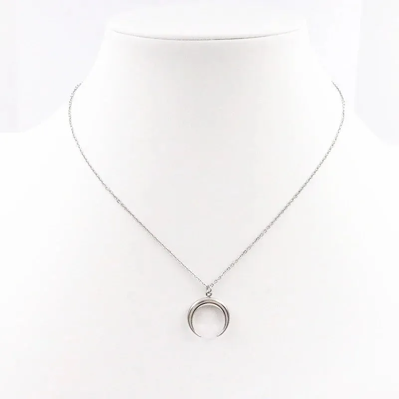 Moon Necklace Stainless Steel