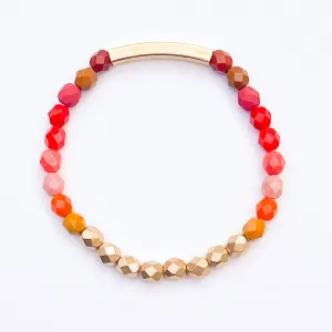 Nest Pretty Things | Colorful Red Ombre Bead Bracelet