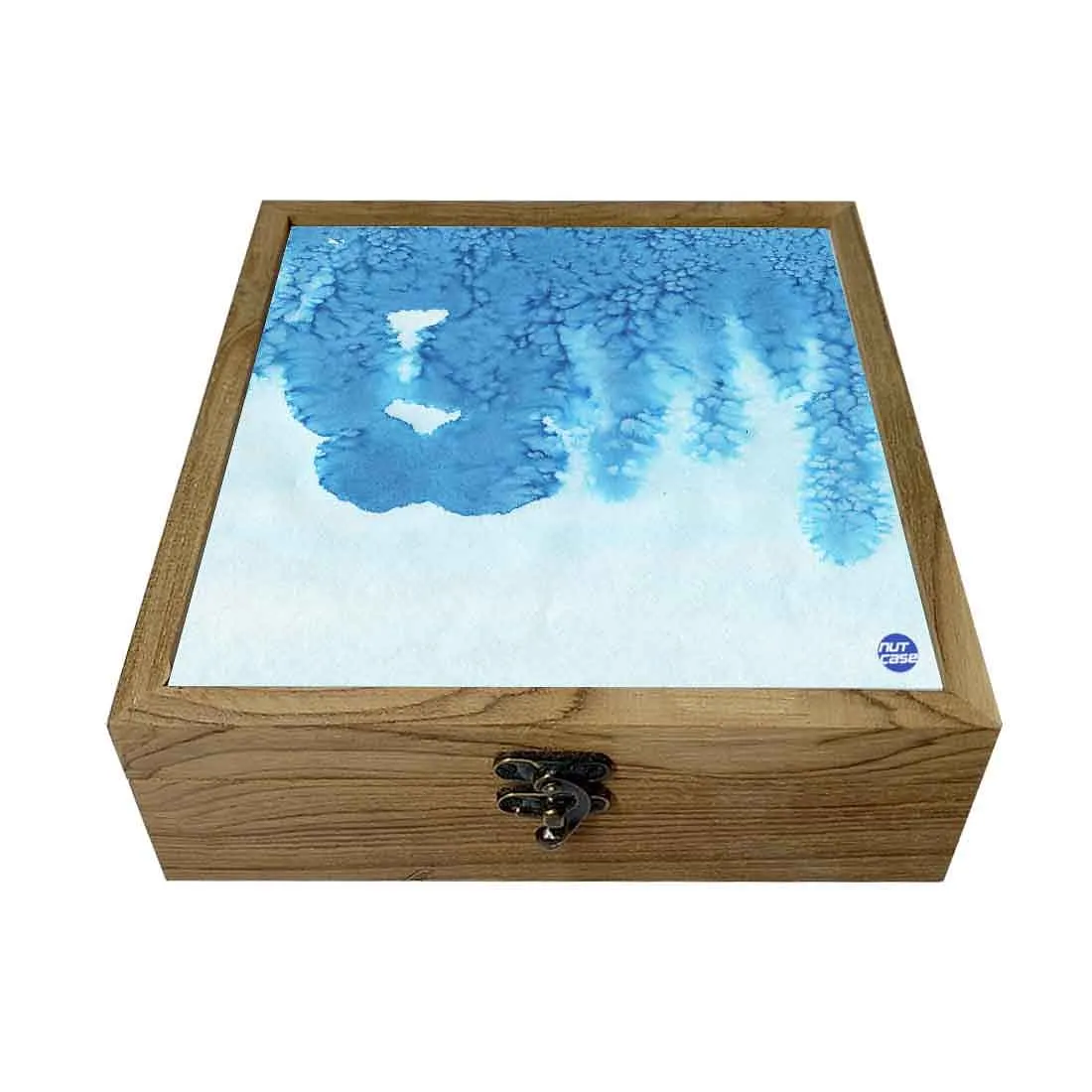 Nutcase Jewellery Box for Women Latest Design fancy - Unique Gifts -Arctic Space Blue Watercolor