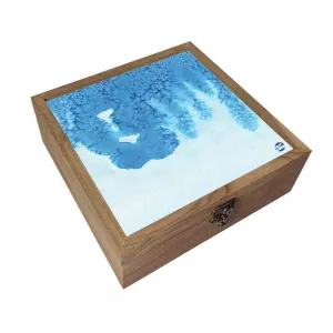 Nutcase Jewellery Box for Women Latest Design fancy - Unique Gifts -Arctic Space Blue Watercolor