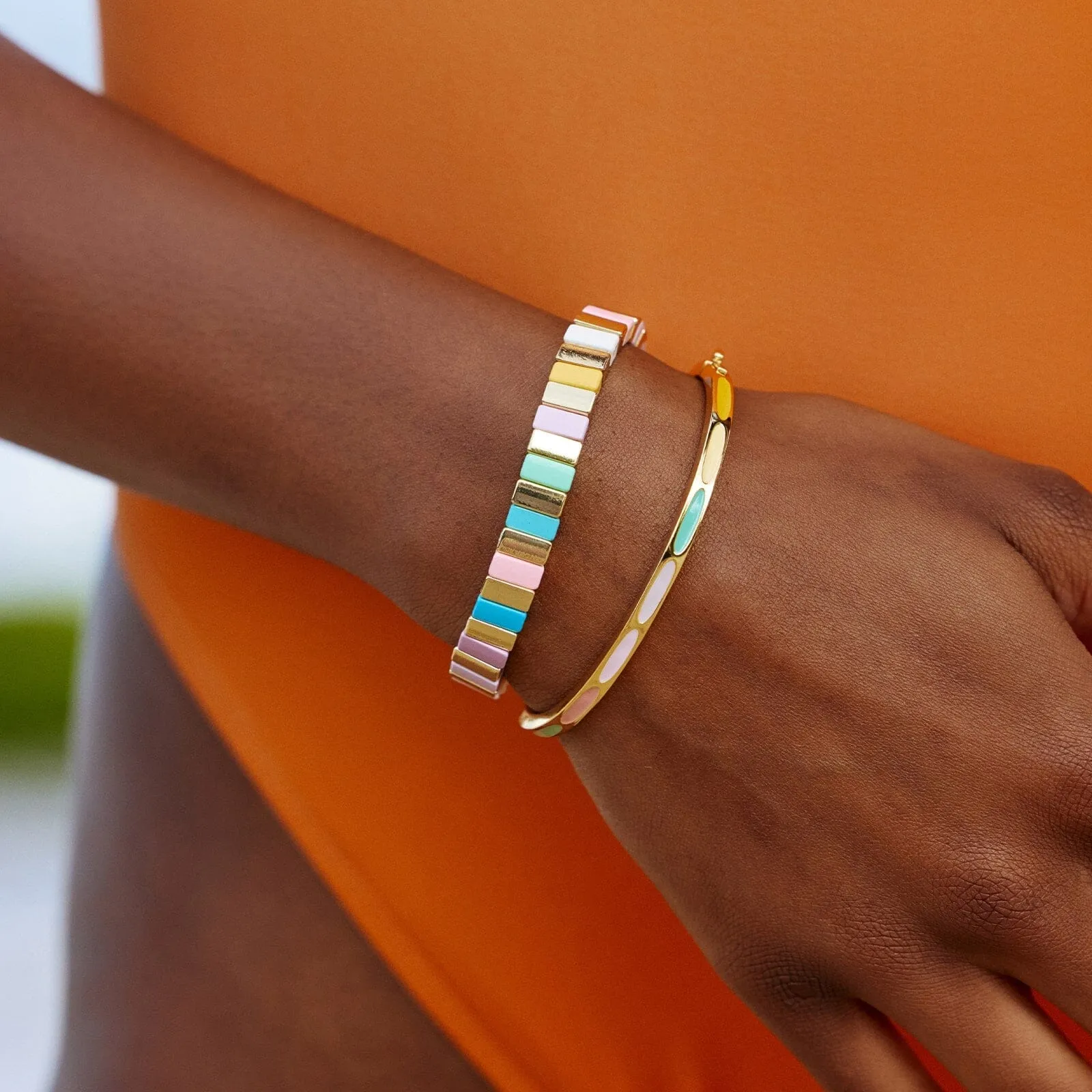 Ombre Rainbow Bangle