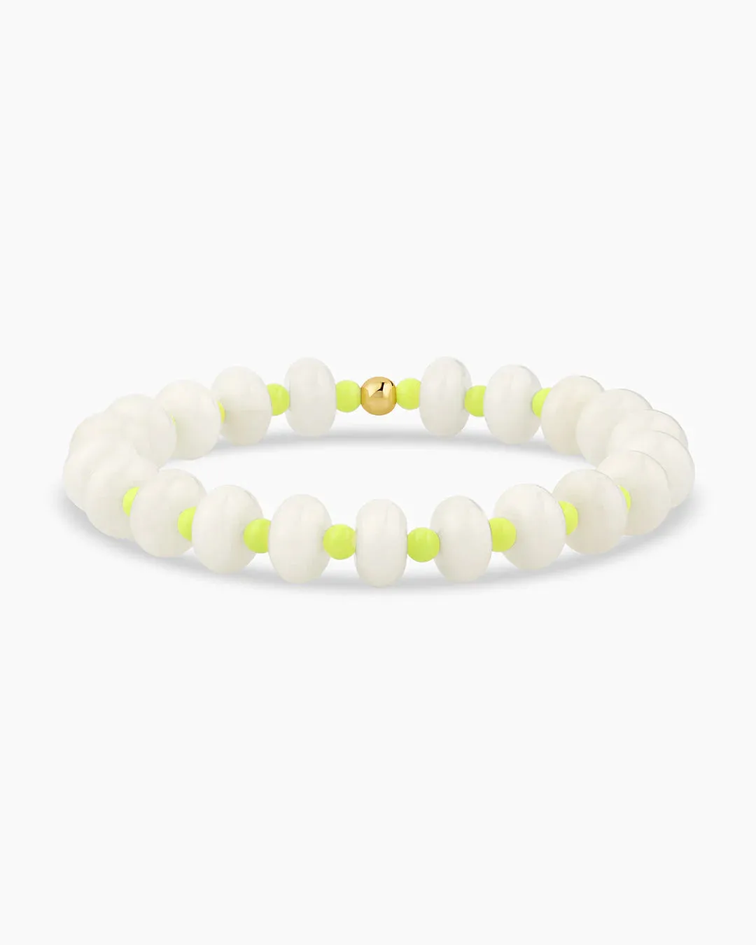 Palma Bracelet ~ White Chalcedony