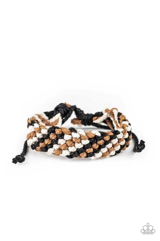 Paparazzi Bracelet ~ WEAVE No Trace - Black