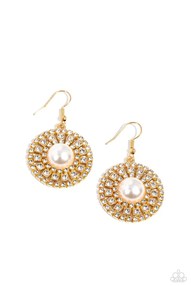 Paparazzi Earring ~ Century Classic - Gold