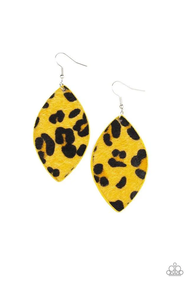 Paparazzi Earring ~ GRR-irl Power! - Yellow