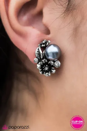 Paparazzi Earring ~ The Risk It Takes To Bloom - Silver