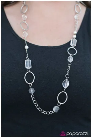 Paparazzi Necklace ~ In Neutral - White