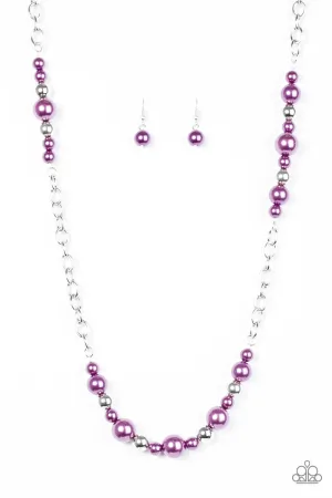 Paparazzi Necklace ~ Lady Boss - Purple