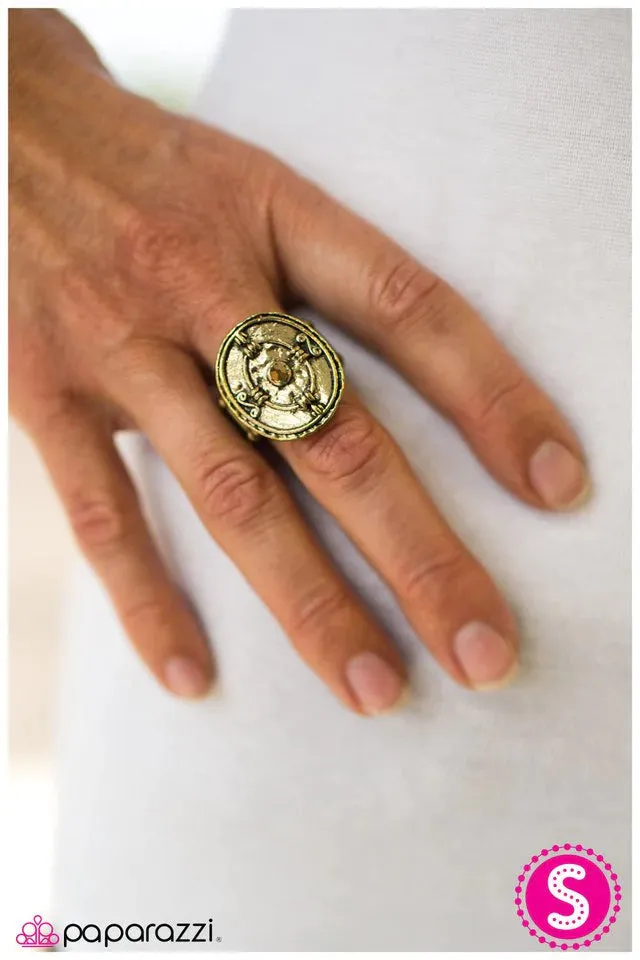 Paparazzi Ring ~ A Step in the Right Direction - Brass