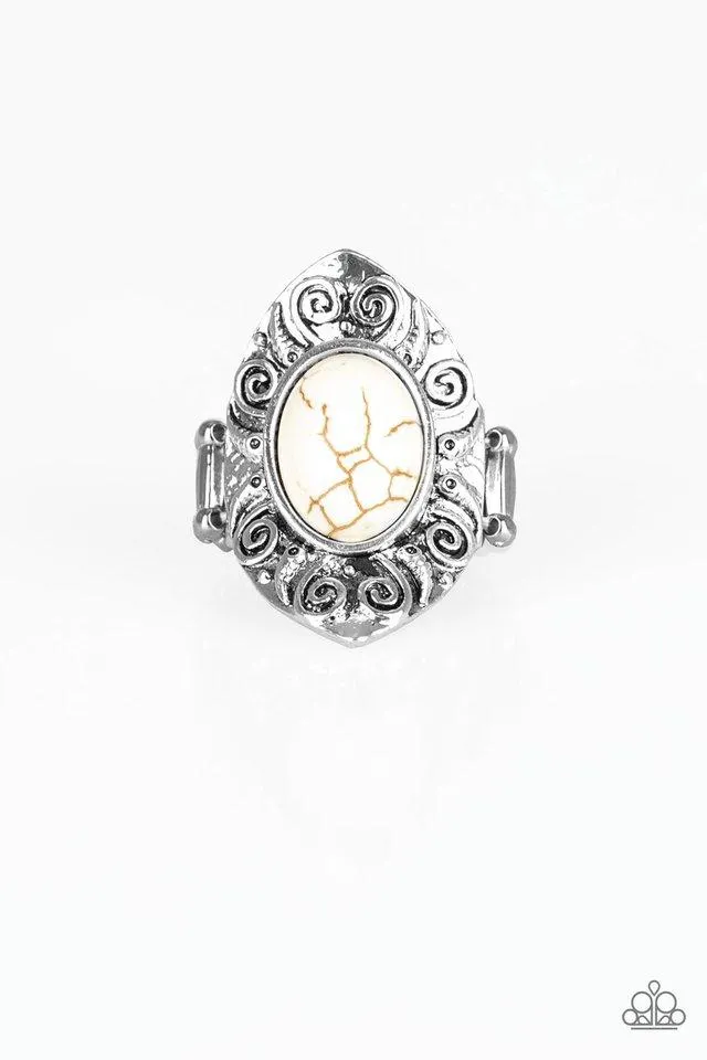 Paparazzi Ring ~ Mega Mother Nature - White