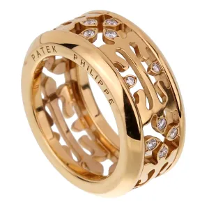 Patek Philippe Calatrava Diamond Rose Gold Ring