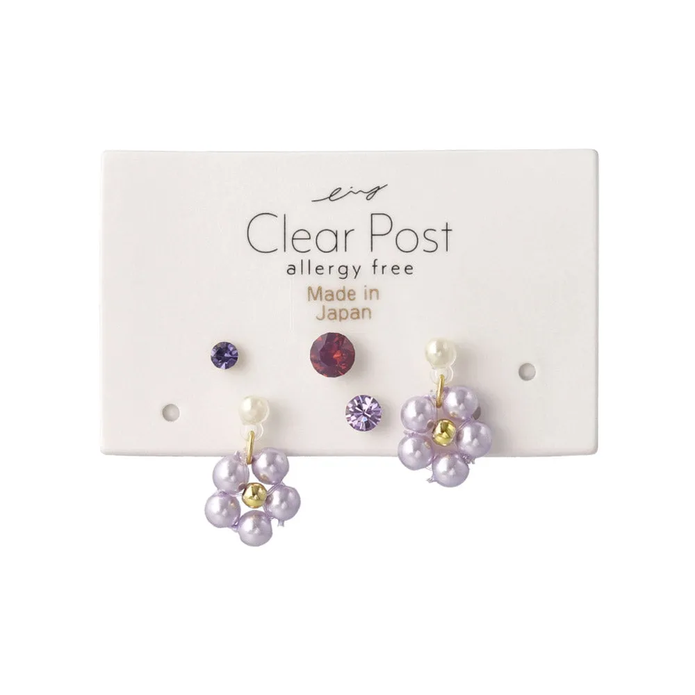 Pearl and Stone Mixed Plastic Stud Set