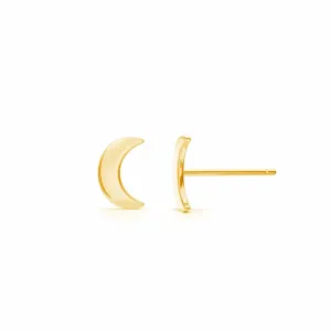 Petit Solid Moon Studs