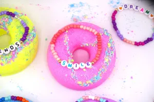 Pink Donut Bath Bomb and Bracelet Pack