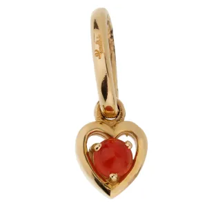 Pomellato Coral Yellow Gold Heart Pendant