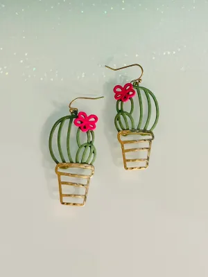 Potted Cacti Earrings