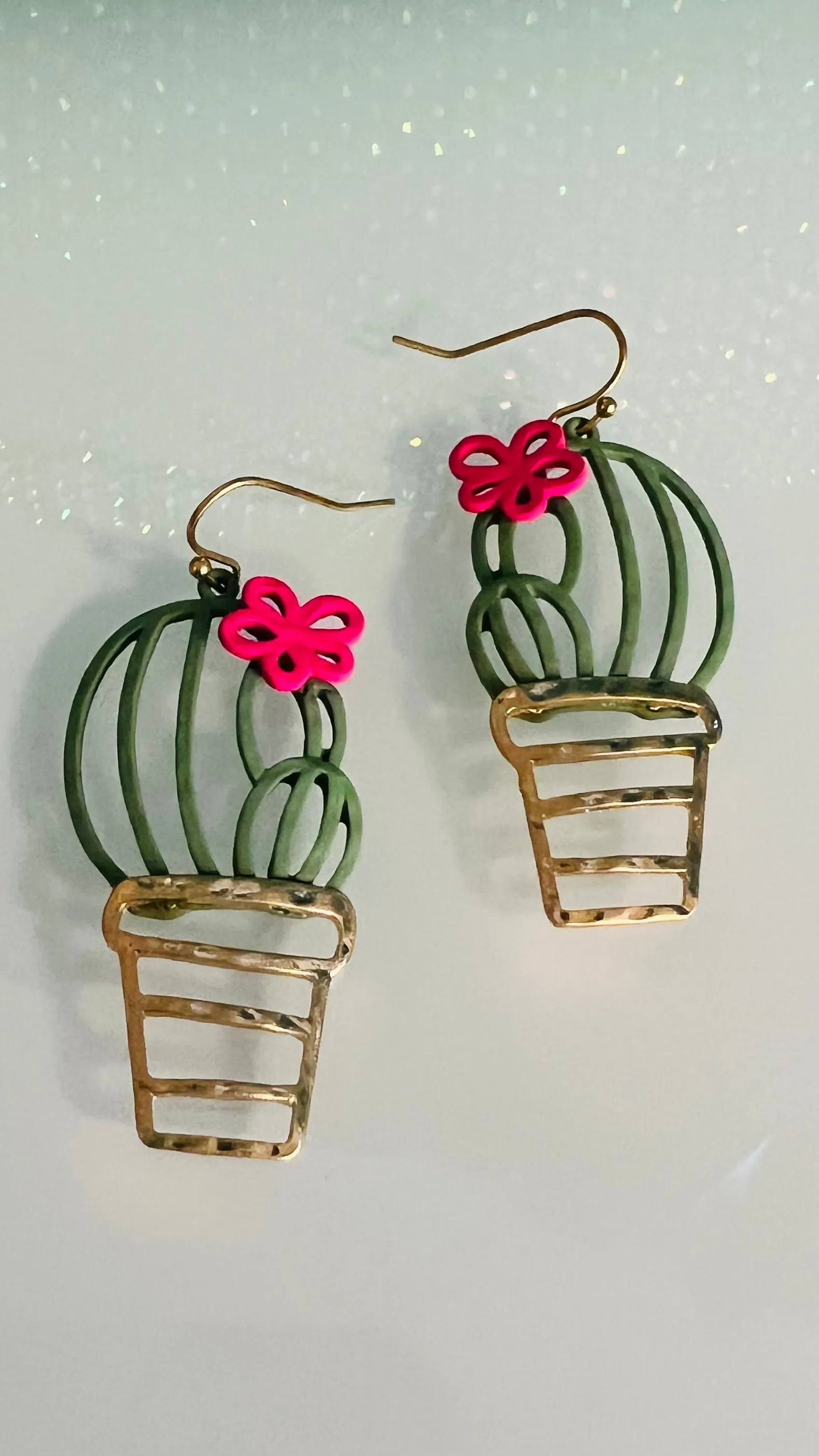 Potted Cacti Earrings