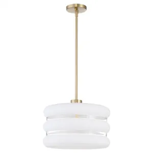 Quorum International CASSINI 806-80 Pendant Contemporary - Aged Brass