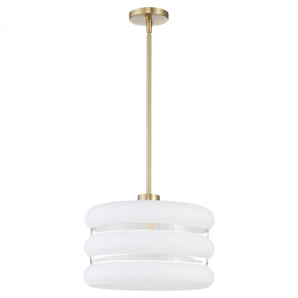 Quorum International CASSINI 806-80 Pendant Contemporary - Aged Brass